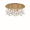 Ideal Lux MOONLIGHT Ceiling Light champagne, Crystal optics, 15-light sources