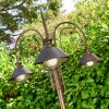 Outdoor floor lamp Lohja rust-coloured, 3-light sources