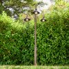 Outdoor floor lamp Lohja rust-coloured, 3-light sources