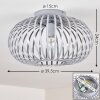 Lepa Ceiling Light grey, 1-light source
