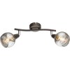 Globo ISLA ceiling spotlight LED bronze, 2-light sources