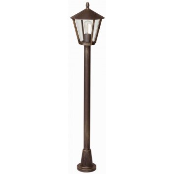 Albert 129 outdoor floor lamp brown, brass, 1-light source