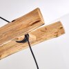 YAAK Pendant Light Light wood, black, 6-light sources