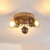 SKODSBOL Ceiling Light Light wood, black, 3-light sources