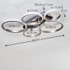 VOLONNE Ceiling light LED silver, 5-light sources