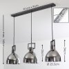BUZOVA Pendant Light grey, black, 3-light sources