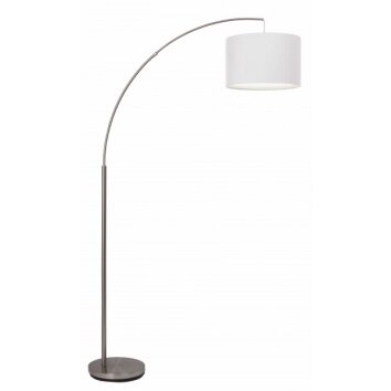 Brilliant CLARIE arch Floor Lamp white, 1-light source
