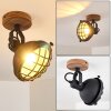 ONSALA ceiling spotlight brown, black, 1-light source