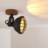 ONSALA ceiling spotlight brown, black, 1-light source