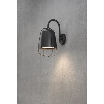 Konstsmide PERUGIA wall light black, 1-light source