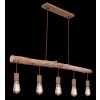 Pendant Light Globo JAKOB rust-coloured, 5-light sources