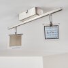 PINEY Ceiling light LED matt nickel, 2-light sources