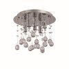 Ideal Lux MOONLIGHT Ceiling Light chrome, Crystal optics, 5-light sources