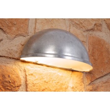Konstsmide TORINO wall light grey, silver, 1-light source