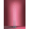 Leuchten Direkt LS-WAVE Floor Lamp LED stainless steel, 3-light sources, Remote control, Colour changer