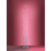 Leuchten Direkt LS-WAVE Floor Lamp LED stainless steel, 3-light sources, Remote control, Colour changer