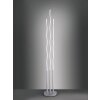 Leuchten Direkt LS-WAVE Floor Lamp LED stainless steel, 3-light sources, Remote control, Colour changer
