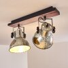 Hora Ceiling Light Dark wood, silver, 1-light source