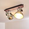 Hora Ceiling Light Dark wood, silver, 1-light source