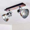 Hora Ceiling Light Dark wood, silver, 1-light source