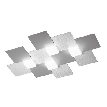 Grossmann CREO Ceiling light LED aluminium, 4-light sources