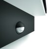 Philips BUSTAN Outdoor Wall Light LED anthracite, 2-light sources, Motion sensor