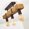 Balakovo Ceiling Light Light wood, rust-coloured, 3-light sources
