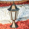 HONGKONG FROST pedestal light bronze, gold, 1-light source