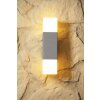 Trio HUDSON outdoor wall lamp stainless steel, 2-light sources