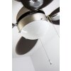 Globo WADE fan stainless steel, matt nickel, 1-light source