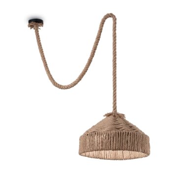 Ideal Lux CANAPA Pendant Light brown, black, 1-light source