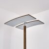 Floor Lamp Lasona LED brown, silver, 2-light sources