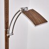 Floor Lamp Lasona LED brown, silver, 2-light sources