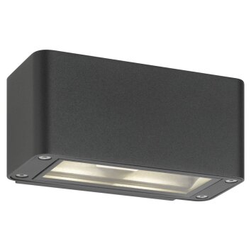 LCD ESCHWEGE Outdoor Wall Light LED grey, 4-light sources