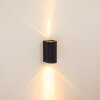 Boda Outdoor Wall Light black, 2-light sources