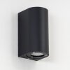 Boda Outdoor Wall Light black, 2-light sources