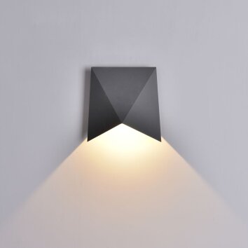 Outdoor Wall Light Mantra TRIAX LED grey, 1-light source
