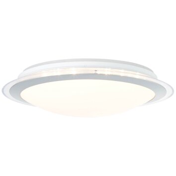 Brilliant DINOS Ceiling Light LED silver, 1-light source, Remote control, Colour changer