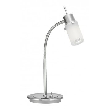 Leuchten Direkt MAX LED Table Lamp stainless steel, 1-light source