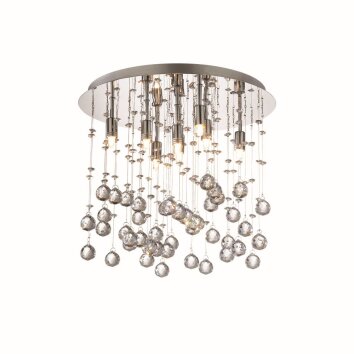 Ideal Lux MOONLIGHT Ceiling Light chrome, Crystal optics, 8-light sources