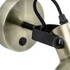 Brilliant ESTER wall spotlight brass, black, 1-light source