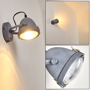 Butikon Wall Light grey, 1-light source