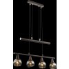 Globo ISLA Pendant Light LED bronze, 4-light sources