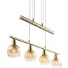 Globo ISLA Pendant Light LED bronze, 4-light sources