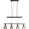 Globo ISLA Pendant Light LED bronze, 4-light sources