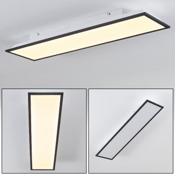 SALMI Ceiling Light LED black, white, 1-light source