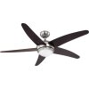 Globo FABIOLA ceiling fan Dark wood, matt nickel, 1-light source, Remote control