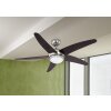 Globo FABIOLA ceiling fan Dark wood, matt nickel, 1-light source, Remote control