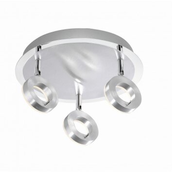 Paul Neuhaus SILEDA ceiling light aluminium, 3-light sources