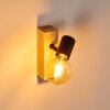 BARBENGO Wall Light Light wood, black, 1-light source